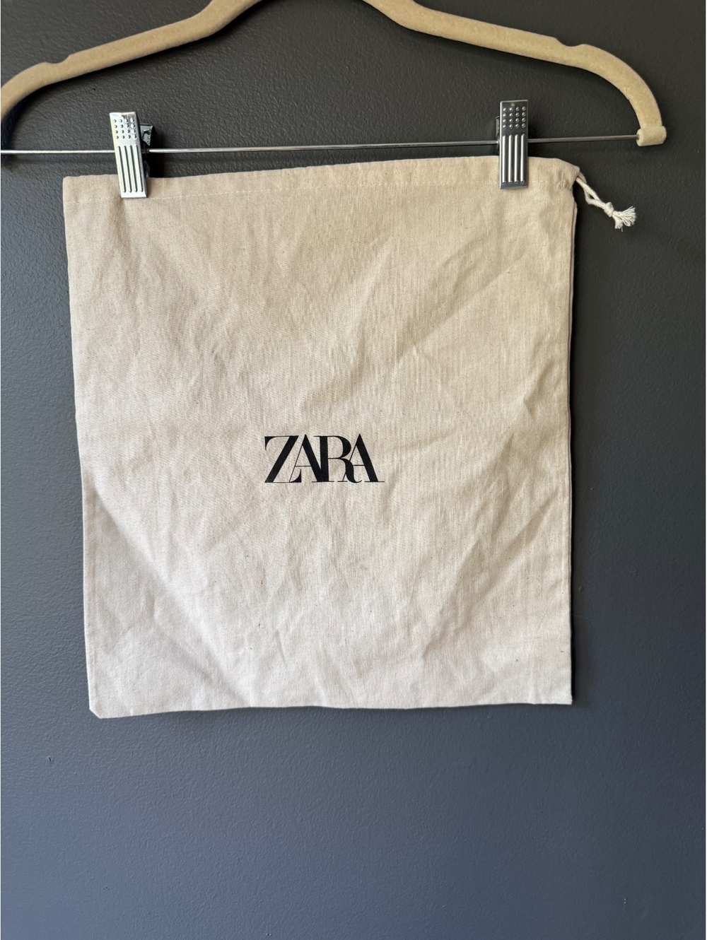 ZARA Drawstring Cotton Dust Bag